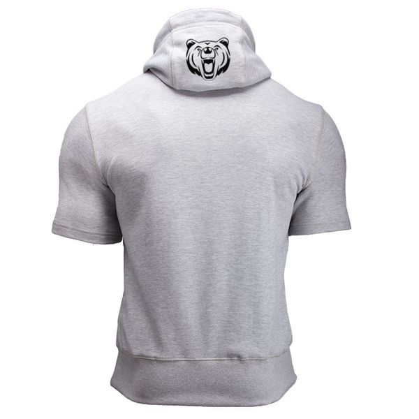 

2021 new men's autumn hoodies gray male short sleeve solid hoodie men streetwear sweatshirt 7xnm, Black