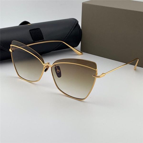 

new style sunglasses ladies design metal fashion sunglasses s531 cat eye shape metal half frame popular style uv 400 protective glasses, White;black