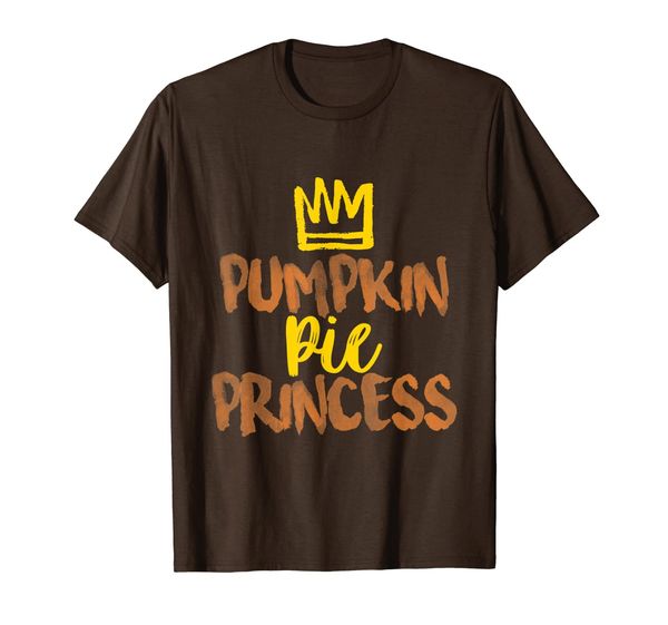 

pumpkin pie princess thanksgiving fall funny gift t shirt, White;black
