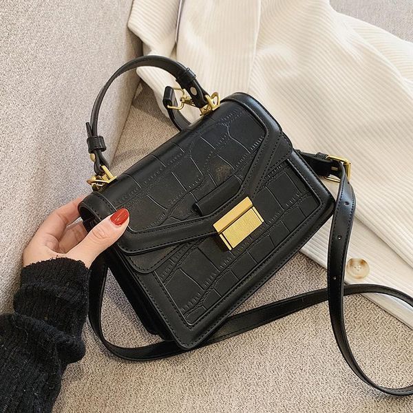 

stone pattern small pu leather crossbody bags for women 2021 fashion women's trending handbag shoulder tote bag 7014