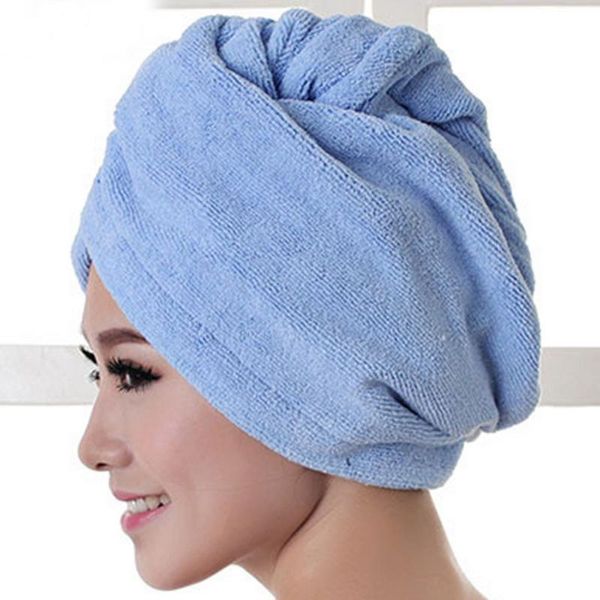 

towel ladies bathroom microfiber hair bath super absorbent dry turban