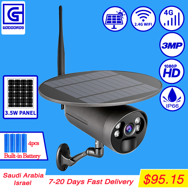 

cameras est 4g sim card 1080p ip camera wifi 3.5w solar panel battery security outdoor ptz cctv smart monitor