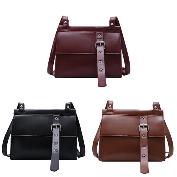 

shoulder bags vintage square crossbody bag fashion pu leather women designer handbag messenger
