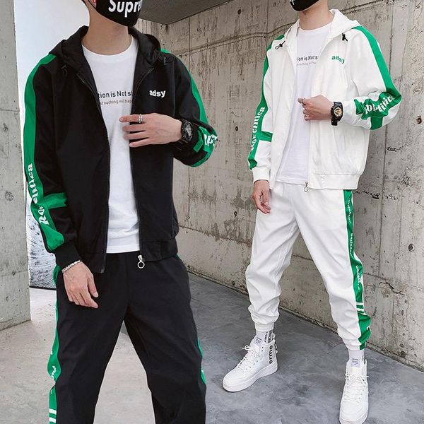 

boutique men's fashionable two piece spring and autumn men's sportswear, Gray