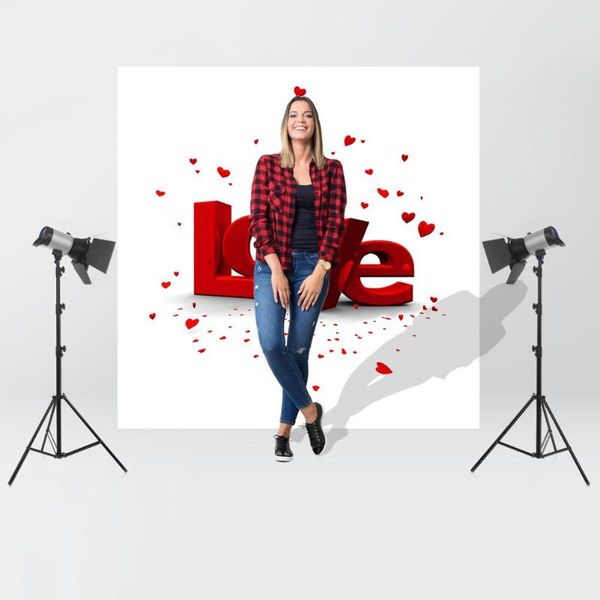 

party decoration love theme po backgrounds studio pography screen backdrop cloth wedding living room