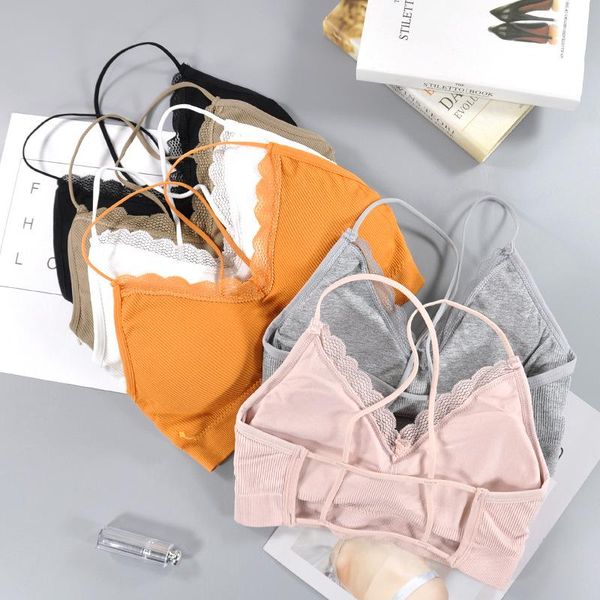 

chrleisure fitness bra lace lingerie thin shoulder strap bralette women anti-light shockproof push up bra, Red;black