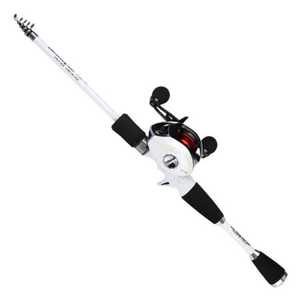 

boat fishing rods 1.8m short section shrinkage lure rod fish carbon with reel