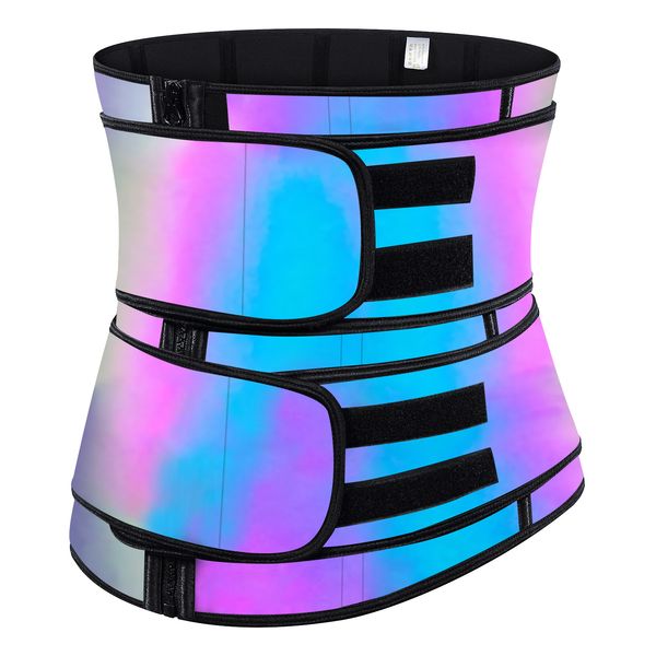 

laser waist trimmer corset cincher underwear latex fabric abdomen tummy shapewear 9 steelbones strong sculpting fitness sauna sweat girdle s
