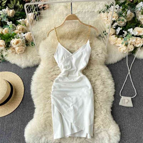 

women irregular open back waist suspender sleeveless dress solid color v-neck fashion spring summer 11b581 210525, Black;gray