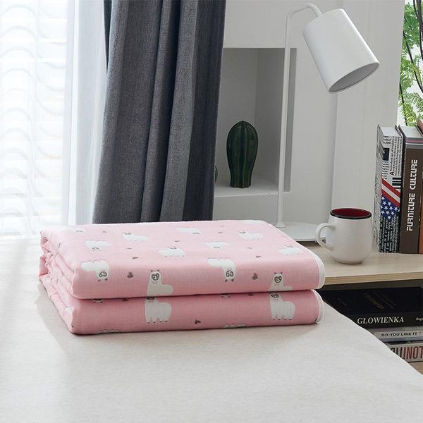 

blankets muslin bed for soft sofa chair couch picnic camping beach home birthday gift cotton 6 layer gauze summer throw blanket