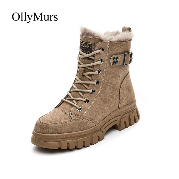 

boots botas mujer winter casual shoes women snow with fur fashion brand ladies warm footware anke cross-tied black