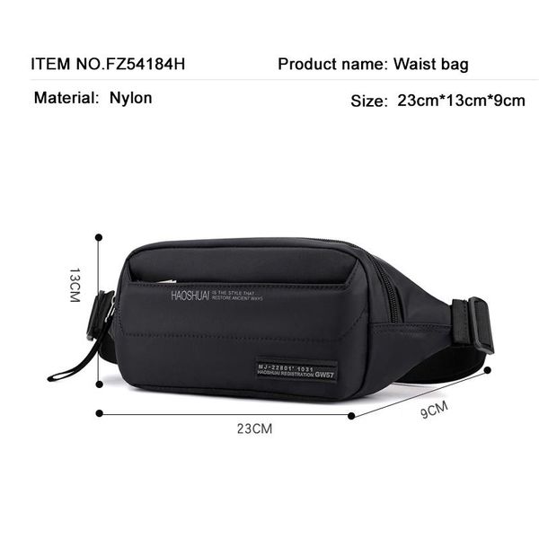 

outdoor fanny pouch bag bumbag zipper chest casual klogs traveling pack boy bags men crossbody waist phone purse belt letter shoulder dushb