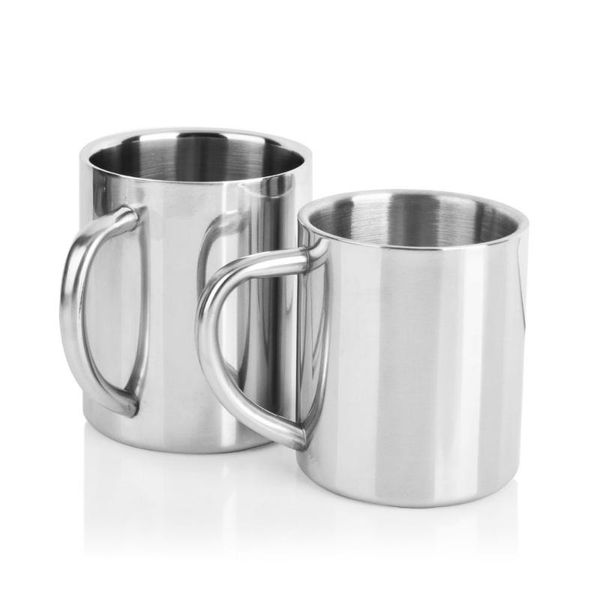 

mugs double wall stainless steel portable coffee cup pot milk tea office water