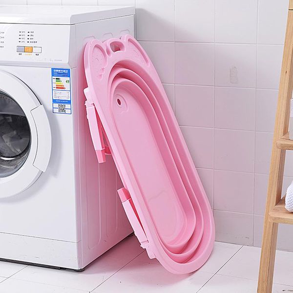 

bathing tubs & seats 2021 folding baby bath children shower bathtub safety security silicone non-slip