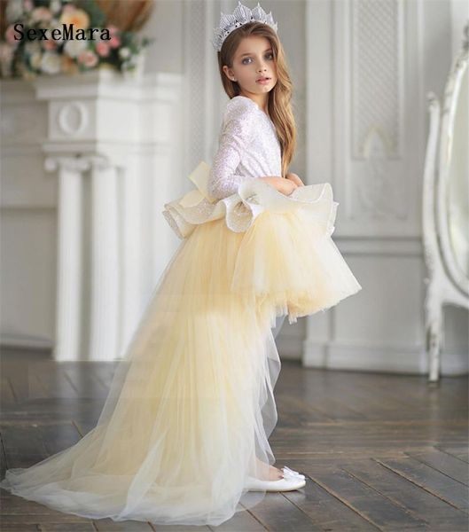

girl's dresses lovely flower girls high low one shoulder girl dress elegant birthday gown kids clothes special occasion, Red;yellow