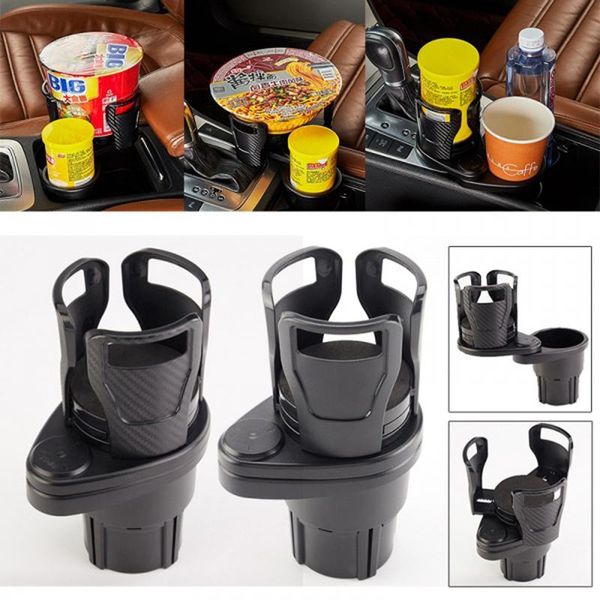 

hooks & rails universal car cup holder 2in1 dual mount extender organizer adjustable base multifunctional houder auto accessory