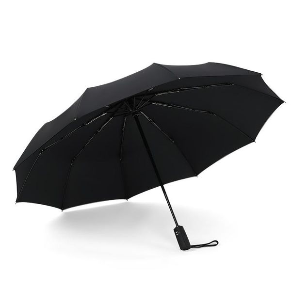 

umbrellas 2021 windproof double automatic folding umbrella female male ten bone business rain women decoration