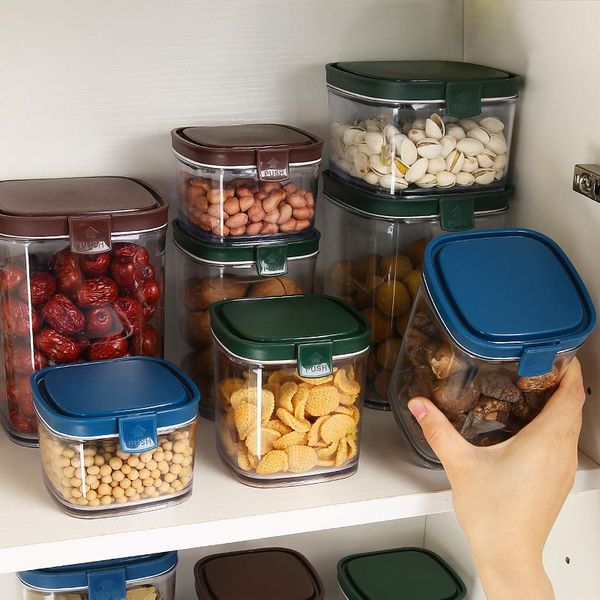 

storage bottles & jars kitchen store food plastic transparent sealed can tea coffee sugar sweet keep fresh jar