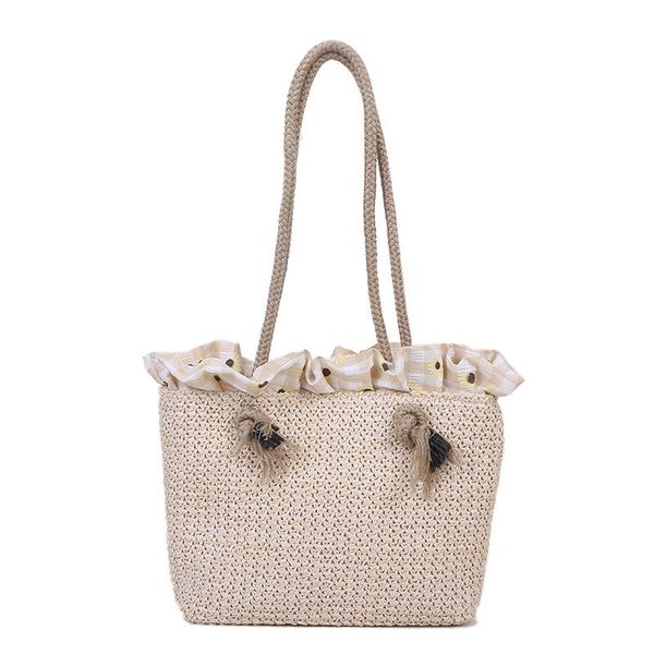 

cross body grass bag women's 2021 idyllic wind woven one-shoulder trend simple large-capacity beach
