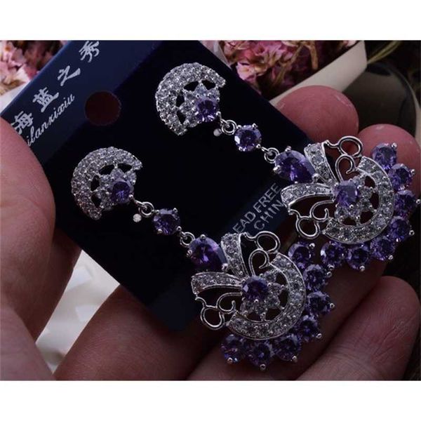 

low price diamond 925 silver lady's earings22.5asa