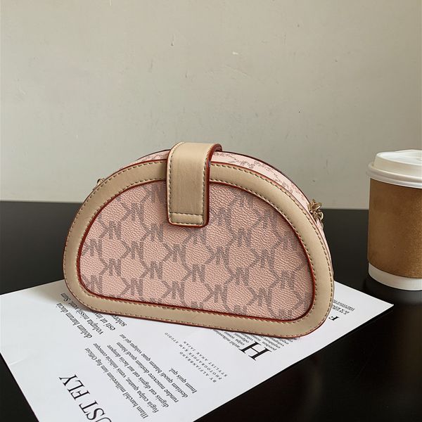 

handbag autumn foreign style small bag 2021 texture chain messenger fashion single shoulder shell letter lock female, Black;red