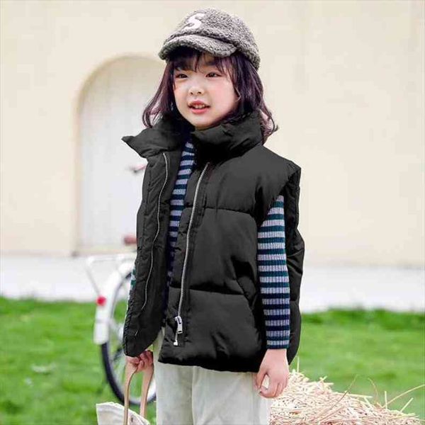 

boys girls down vest winter thicken warm waistcoat high collar toddler casual clothes solid kids outwear vests 3 12t, Camo