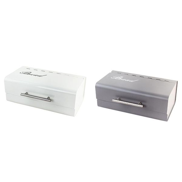 

storage bottles & jars retro metal bread bin box kitchen container household desktop