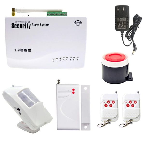 

alarm systems gsm system for home security wireless pir/door sensor antenna burglar auto dialing sms call