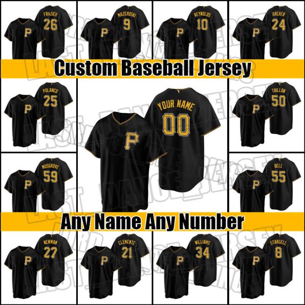 

retro pirates 8 willie stargell jersey pittsburgh 21 roberto clemente 27 kevin newman jerseys adam frazier bryan reynolds gregory xb62a, Blue;black