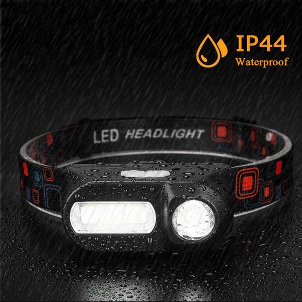 

super bright led headlamp cob work light 7 lighting modes powered by 18650 battery suitable for fishing camping etc