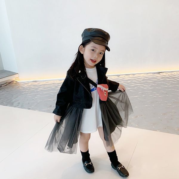 

kids clothes black detachable stitching veil dress girls long sleeve princess party pageant dress holiday dress christmas clothe, Red;yellow