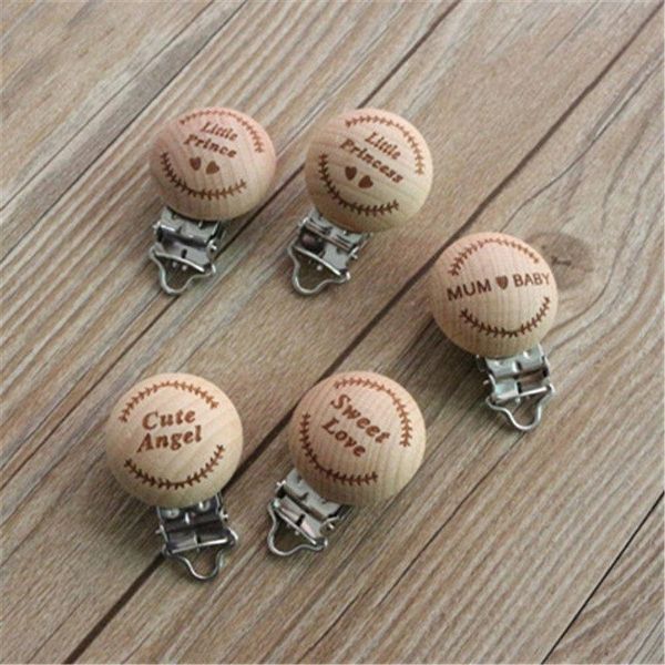 

pacifiers# useful cartoon beech wood baby pacifier clips engraved wooden holder lovely nipple clip