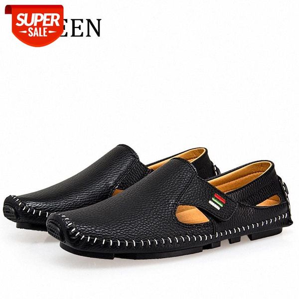 

yween new leather mens shoes spring autumn breath men luxury driving shoes slip on men loafers size eur38-eur46 #mc45