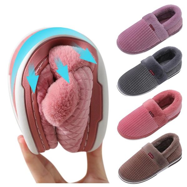 

slippers women warm fluffy cozy faux fur shoes soft plush house flip flop indoor furry flops, Black