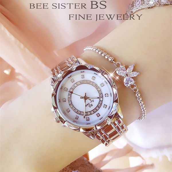 

est fashion womens watch mechanical automatic ladies watches stainless steel waterproof wristwatches jewelry buckle watch fast shipping, Slivery;brown