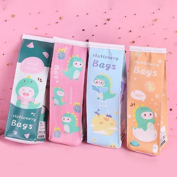 

pencil bags cute novelty korean dinosaur milk bottle shape bag pouch case pencilcase stationery organizer for school student gift