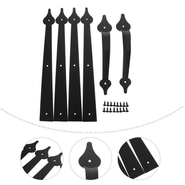 

handles & pulls 1 set american barn door decorative strip garage hinge knob handle