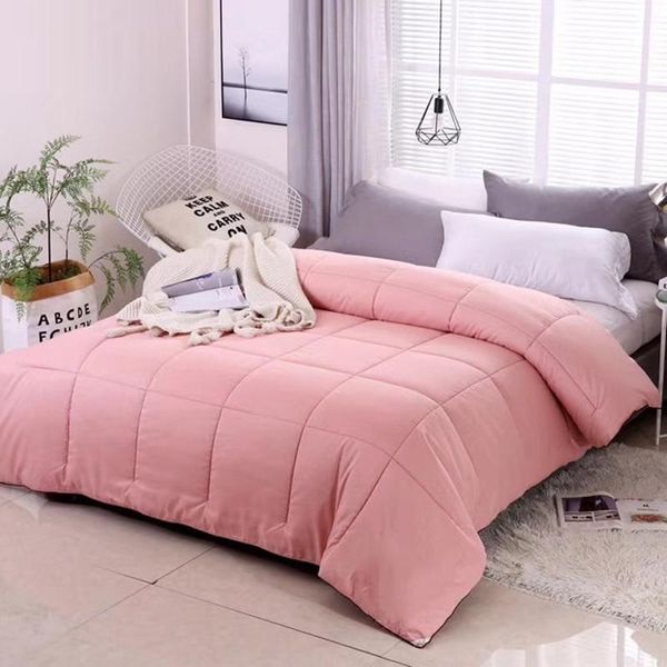 

explosive non-printed silk quilt spring and autumn quilt gift good quality feather silk thickened winter