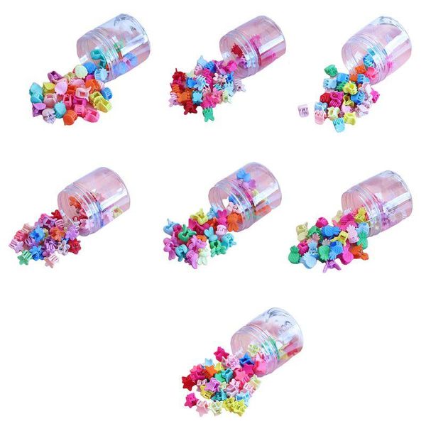 

40 pcs fashion baby kids crab hair clips claw barrette clamps women girls headdress hairpins, Slivery;white