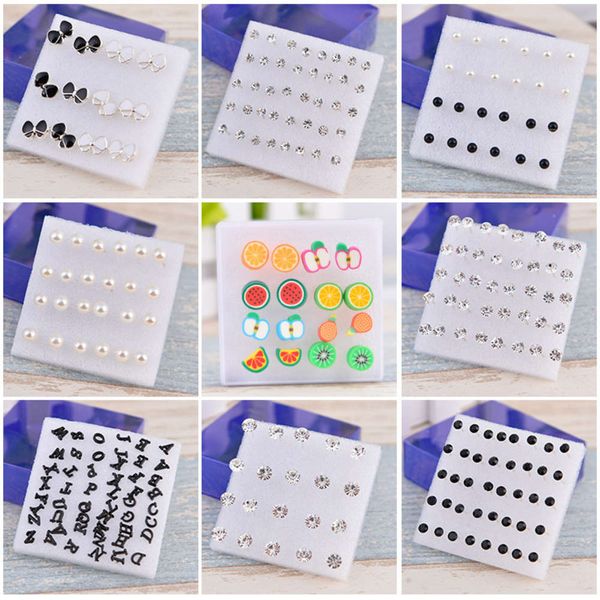 

plastic earrings female box version simple fashion earrings mini small fresh