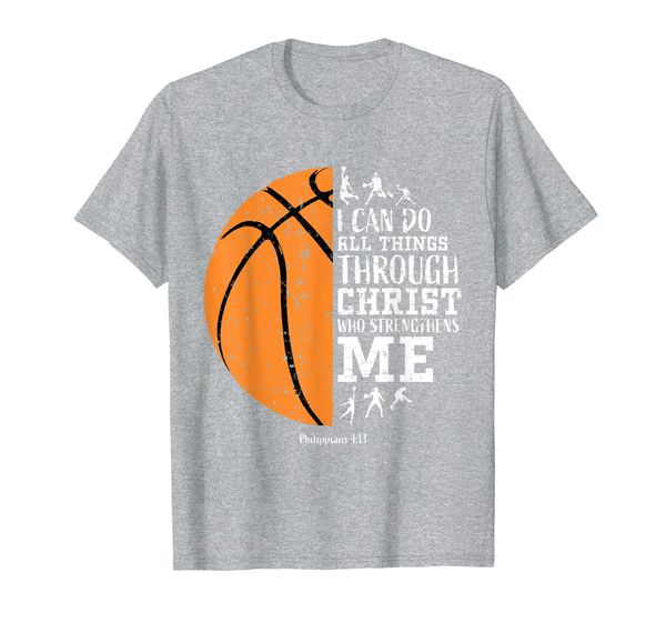 

christian basketball shirt i can do all things philippians, White;black