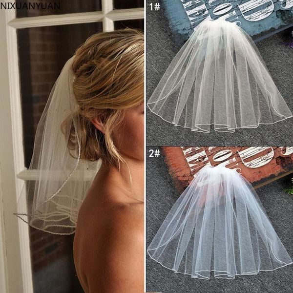 

bridal veils wholesale 2021 wedding veil short white /ivory 1t 40cm +comb, Black