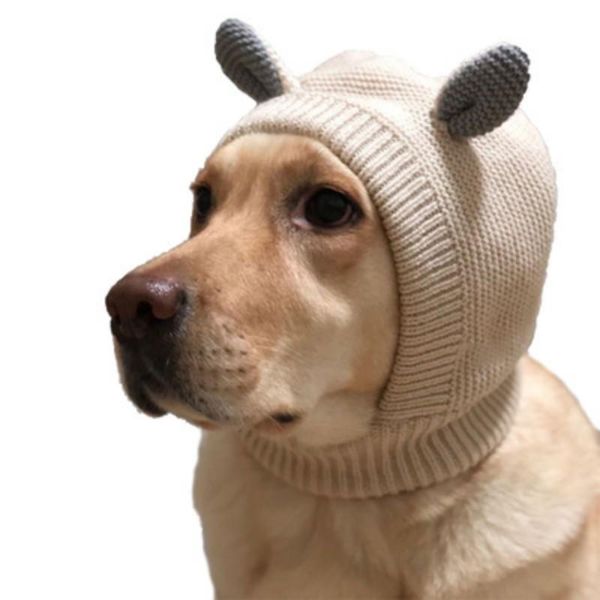 

dog apparel pet cap warm knitted hat winter windproof puppy headgear costume accessories