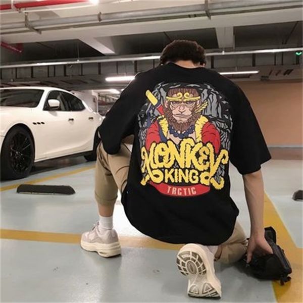 

2021 short-sleeved t-shirt summer new white men's half-sleeved slim korean version trp8, White;black