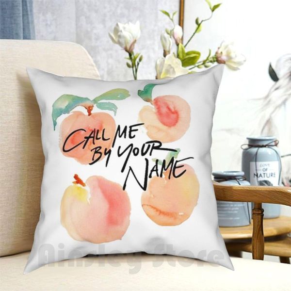 

pillow case call me by your name  peaches printed home soft diy cover cmbyn
