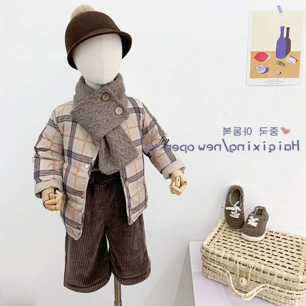 

2021baby's and down winter 2020 new korean girls' coat children's thickened cotton padded jacket fashion, Black