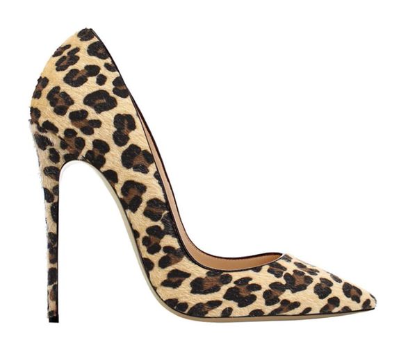 

dress shoes animal texture pointed 12cm high heel women's, Black