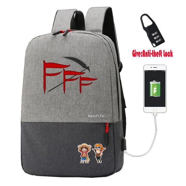 

backpack cartoon cute women men travel lapanti-theft usb charging knapsack teenagers student school bags boy girl book bag