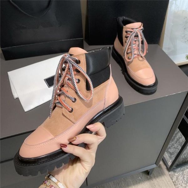 

boots ladies 2021 punk gothic platform shoes lace up cool, Black