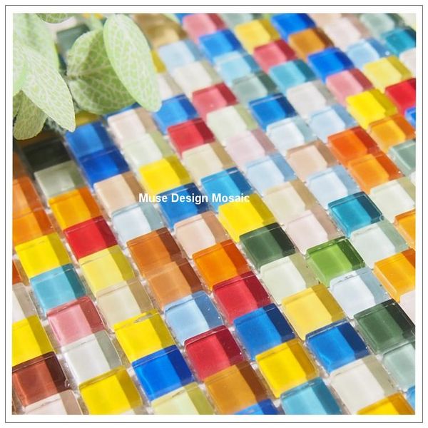 

wallpapers lovely rainbow colorful glass mosaic tiles for living room kitchen backsplash bathroom children's kindergarten playground